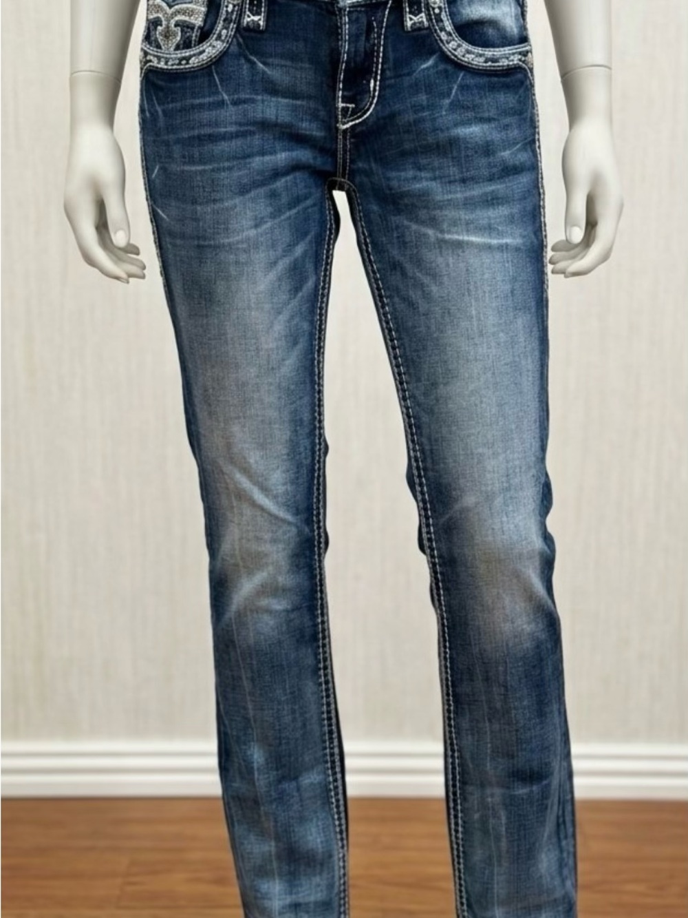 Rock Revival Boot Cut Blue Washed Jeans